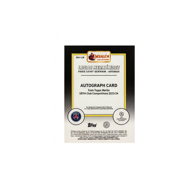 TOPPS LUCAS HERNÁNDEZ AUTÓGRAFO