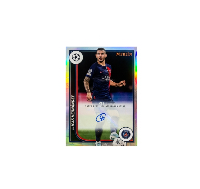 TOPPS LUCAS HERNÁNDEZ AUTÓGRAFO