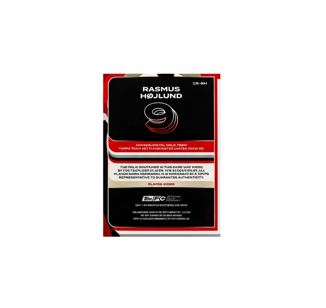 TOPPS RASMUS HOLJUND PATCH